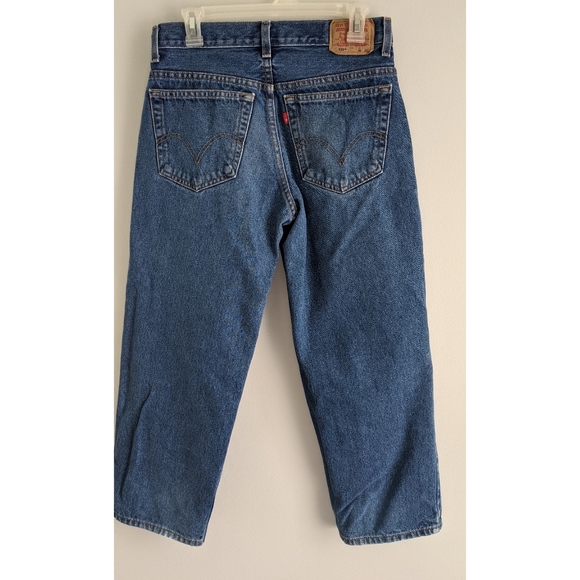 Vintage Levi's 550 Relaxed Fit, Tapered Leg Jeans Sz 32X27 High Rise Denim - Picture 4 of 6